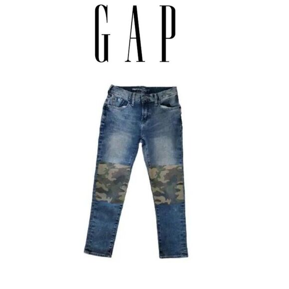 Gap boys Kids 1969 Blue Denim Regular Slim Jeans Pent Size 7 - Picture 1 of 5